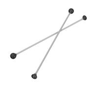 Abaodam 2 Pezzi Due Teste Mazzuoli per Percussioni in Gomma Nera, Martelli Morbidi per Xilofono e Marimba, per Strumenti Musicali