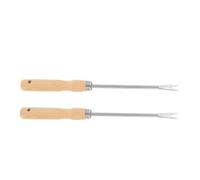 Abaodam 2 pezzi Estirpatore Manuale Erbacce con Legno Strumento Leggero per Giardinaggio e Diserbo Ergonomici per Rimuovere Erbacce e Allentare