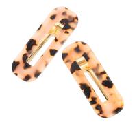 Abaodam 2 Pezzi Fermagli Quadrati Leopardo per Chioma da Donna in Plastico Buona Presa e Facili da Usare la Vita Quotidiana e Appuntamenti