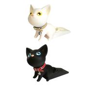 Abaodam 2 Pezzi Fermaporta Sicurezza a Forma di Gatto in Silicone e PVC Antipizzicotto per Protezione e Ufficio Colore Assortito Colore Casuale