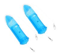 Abaodam 2 pezzi Gabbia Rotante per Esche da Pesca Contenitore Trappola per Richiamo Pesci Rete Portatile per Mare e Acqua Dolci Accessorio Compatibile con Nasse e Gabbie Gamberi