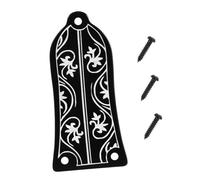 Abaodam 2 Pezzi Gr34 Truss Rod Case Per Chitarra Elettrica Accessori Per La Copertura Del Truss Rod Con Design A Fiori Neri
