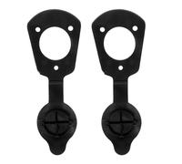Abaodam 2 Pezzi Guarnizione Porta Canne da Pesca in PVC Nero per Barca e Kayak, Tappo Antiscivolo Protettivo, Accessorio Fisso per Attrezzatura da Pesca in Barca