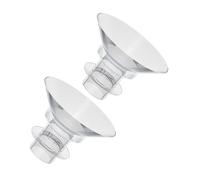 Abaodam 2 Pezzi Inserti Flangiati Silicone per Tiralatte Compatibili con Tiralatte Elettrici e Indossabili Accessori Pratici per Latte Facili Sostituire e Lavabili