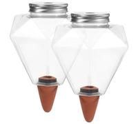 Abaodam 2 Pezzi, Irrigatore Automatico per Piante in Vaso, 500ml | Plastica, Forma Creativa, Facile da Usare e Riutilizzabile, per Piante Grasse e Fioriere