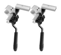 Abaodam 2 Pezzi Leva Freno per Sedia Rotelle in Lega di Alluminio Maniglia Meccanica Leggera e Resistente Accessorio Sostitutivo per Freno Mano con Blocco Sicuro e Facile Montaggio