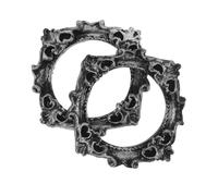 Abaodam 2 Pezzi Mini Cornice Per Foto Cornice Cornici Da Tavolo Cornici D'epoca Frame Di Foto Del Matrimonio Mini Fotogramma Di Resina Vintage Resina Nero