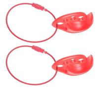 Abaodam 2 Pezzi Morsetto per Disco da Esterno, Rosso, Plastica e Metallo | Aggancio Preciso, Resistenza ai Danni, Facile da Portare, per Attività All'aperto Disco