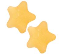 Abaodam 2 Pezzi Palla la Forza della Presa Gialla in Tpr a Forma di Stella per Ridurre L'affaticamento e Supportare la Riabilitazione, per Lavoro e Fitness Quotidiano