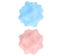 Abaodam 2 Pezzi Palline Massaggio Plantare in Silicone Blu e Rosa Rullo Trigger Point per Fascite e Rilascio Fasciale Sfera Profonda per Piedi Tallone e Volta Auto Massaggiatore Portatile