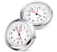 Abaodam 2 Pezzi Quadrante Orologio da Taschino per Infermiera Donna Vetro Trasparente, Design Conciso e Generoso, Facile da Trasportare per Uso Manuale DIY Stili multipli