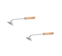 Abaodam 2 Pezzi sarchiatrice Multifunzionale Mano Durevole di Nuovo Sarchiatore da Giardino attrezzo per sarchiare a Mano da Giardino Strumento Manuale di rimozione del Weeder Faggio