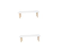 Abaodam 2 Pezzi Scaffale Succulento Solido Giardino Mini Naturale Supporto per Vaso di Fiori Pentola Montare Titolari Alto Sollevatore Piante da Appartamento Pianta Casa di Legno