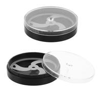 Abaodam 2 Pezzi Scatola Portatile per Orologi da Uomo 2 Pezzi Supporto in Plastica 51 MM, Custodia Antipolvere e Antiurto per Parti di Orologi Meccanici, Organizer Compatto per Viaggi e