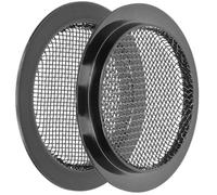 Abaodam 2 Pezzi Schermo Sonoro Dobro per Risonatore Chitarra, Copertura Buca Sonora in Metallo Nero, Accessorio per Ridurre Feedback