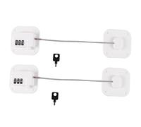 Abaodam 2 pezzi Sicuro Lucchetto Frigorifero Combinazione Blocco Porta Frigorifero Senza Foratura Facile Installazione e Reset Protezione e Oggetti Sensibili