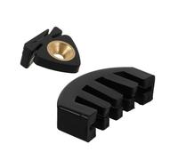 Abaodam 2 Pezzi Silenziatori per Violino Neri in Gomma Portatili Accessori Professionali per Pratica e Orchestra Kit Compatto e Leggero per Sostituzione e Allenamento