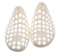 Abaodam 2 Pezzi Sostenitore Scarpe Bianco in Plastica Regolabile per Adulti | Design Cavo Trasparente, per Scarpe Sportive e Tela, Aiuta L’organizzazione in Armadio