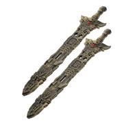 Abaodam 2 Pezzi Spade Giocattolo in Plastica per Accessori Cosplay Giapponesi Leggeri e Resistenti Spade per Gioco di Ruolo e Feste Tematiche Compatta e Sicura per Ragazzi e Ragazze