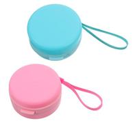 Abaodam 2 pezzi Spazzole Esfolianti in Silicone per Corpo e Viso Scrubber Morbido per Doccia con Custodia Protettiva e Design Salvaspazio per Viaggi e Uso Quotidiano