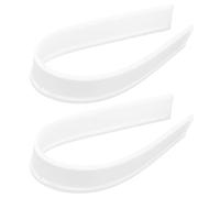 Abaodam 2 Pezzi Striscia Gomma Tergivetro 25 Cm in Silicone Bianco Ricambio Flessibile per Pulizia Vetri Finestre e Doccia Accessori Sostituzione Lama Tergipavimento