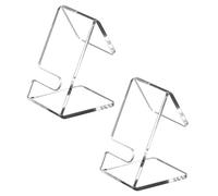 Abaodam 2 Pezzi Supporto Orologi da Polso Trasparente in Acrilico Espositore Compatto per Collezione Orologi e Porta Occhiali da Sole Organizer da Tavolo Antipolvere e Stabile per Uso