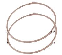 Abaodam 2 Pezzi Supporto per Piatto Girevole Microonde, Anello Rulli PP | Compatibile Forno a Microonde e Piatto Rotante, Struttura Solida, Resistente All'usura e Agli Urti