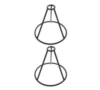 Abaodam 2 Pezzi Supporto per Semi di Avocado Base Triangolare Doppio Anello | Struttura in Ferro, Installazione Semplice, Display Decorativo, per Piantine Radicanti, Casa e Scrivania