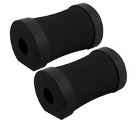 Abaodam 2 Pezzi Tappetino per Flessioni Antiscivolo 3D Imbottito 2 Pezzi Gomitiere Protettive per Yoga Pilates Palestra Casa