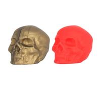 Abaodam 2 Pezzi Tappo per Bottiglia in Silicone a Forma di Teschio Chic, Tappo per Vino Riutilizzabile per Conservare e Preservare Bottiglie Aperte, Regalo Creativo di Halloween