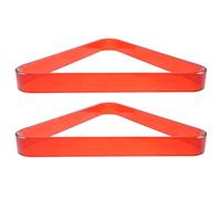 Abaodam 2 Pezzi Triangolo da Biliardo Mini Rosso in PC per Palline Snooker | Stabile, Portatile, per Gioco su Tavolo Compatto e Sala Hobby, Aiuta a Formare le Palline