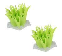 Abaodam 2 pezzi Umidificatore per Terrario Rettili Piante Artificiali Realistiche per Aumento Naturale Umidità Decorativo per Scatola Tartarughe e Camaleonti Design Fresco e Resistente