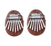 Abaodam 2 Pezzi8 Mini Pianoforte a Pollice Arpa Mascellare Kalimba a 8 Tasti Kalimba Per Principianti Pianoforte a 8 Tasti Kalimba 8 Tasti Pollice Pianoforte Delicata Kalimba Di Legno