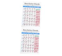 Abaodam 2 Pz Diagramma degli accordi di elettrico grafico a muro per chitarra poster didattico del grafico degli accordi guitar chitarra elettrica poster di accordi musicali