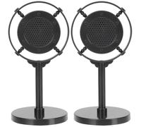 Abaodam 2 Pz Modello Di Microfono Retrò Supporto Per Microfono Degli Anni '20 Supporto Per Microfono Vintage Anni '50 Microfoni Di Plastica Cosplay Bambino Prodotti Per La Casa Addominali