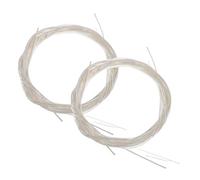 Abaodam 2 set Corde Chitarra Nylon Argento Rivestite per Suono Chiaro con Borsa Perlescente Elegante Accessori Sostituzione Corde Acustiche e Basso Facili da Cambiare Confezione Pratica