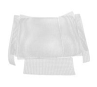 Abaodam 2 Set di Fogli Rete Plastica Bianca per Borse da Donna, Moduli Intrecciati Flessibili Fori Lisci, per Ricamo e Fai da Te Borse