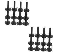 Abaodam 2 Set Di Supporti Per Piatti Per Batteria Manicotti Per Piatti in Plastica Resistente Manicotti Per Batteria 12 Pezzi * 2