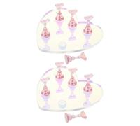 Abaodam 2 Set Kit Acrilico Unghie Supporto Cuore per Pratica Manicure, Design Portatile e Realistico, per Principianti nel DIY Pittura Unghie