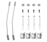 Abaodam 2 Set Kit Antiribaltamento per Mobili Fissaggio Rapido, Metallo | Creare, Design Leggero, Fissaggio Forte, per Mobili Domestici