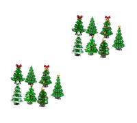 Abaodam 2 Set Materiale Albero Di Natale Decorazione Albero Di Natale Decorazione Moda Decorazione Desktop Decorazione Casa Ornamento Festa 14 Pz * 2