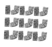 Abaodam 20 delle scale in miniatura scale artigianali in resina piccola scala gradini di pietra in miniatura accessori per mini modelli a micropasso Grigio chiaro