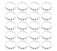 Abaodam 20 Pezzi Braccialetto in Silicone Teschio Elastico e Leggero, Bracciale Sportivo Punk per Allenamento e Attività All'aperto, Adatto a Ragazzi e Atleti