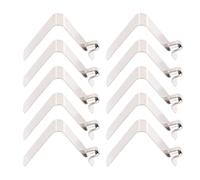 Abaodam 20 Pezzi Clip Molla Forma di V per Kayak e Canoe Fibbia Scatto Resistente per Tubi Telescopici Accessorio Robusto per Fai da Te e Fissaggio Strutture Outdoor