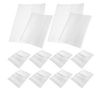 Abaodam 20 Pezzi Copertine per Libri Trasparenti in Plastico A4 e A5 Riutilizzabili Antisporco e Resistenti per Biblioteca e Scuola Protezione Facile da Pulire