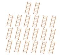Abaodam 20 Pezzi Decorazioni Scuola Scale Miniature in Legno Design Realistico per Casa delle Bambole Accessori Decorativi per Progetti DIY