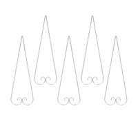 Abaodam 20 Pezzi Ganci Decorativi da Giardino per Etichette Piante in Ferro | Design Curvo Base Appuntita, Finitura Resistente alle Intemperie, per Orti Domestici e Aiuole Rialzate