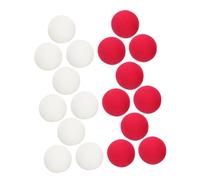 Abaodam 20 Pezzi Naso da Clown in Spugna Rosso e Bianco Accessori Costume Pagliaccio per Feste Carnevale Halloween e Cosplay Design Realistico e Morbido per Spettacoli e Party