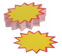 Abaodam 200 Cartellini dei Prezzi Scrivibili 5x7 Cm, Etichette Adesive Riutilizzabili per Supermercati e Mercatini, Cartelli in Carta Resistente per Attività Commerciali e Raccolte