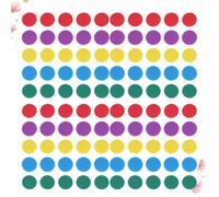 Abaodam 200 Fiches di Plastica Colorate 25Mm per Conteggio e Giochi Bingo Dischi Rotondi Didattici per Accessori Educativi per Scuola Elementare e Asilo